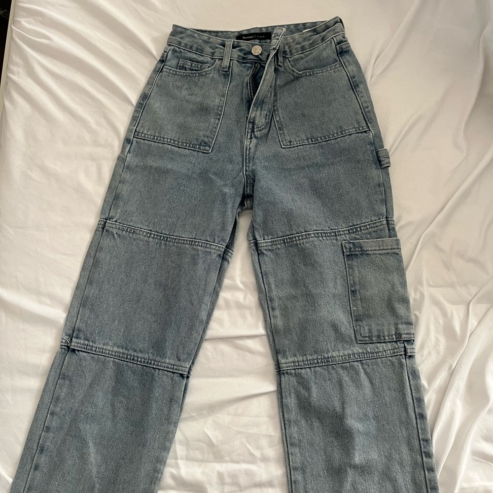 Bluenotes Women's Straight Leg Cargo style Jeans